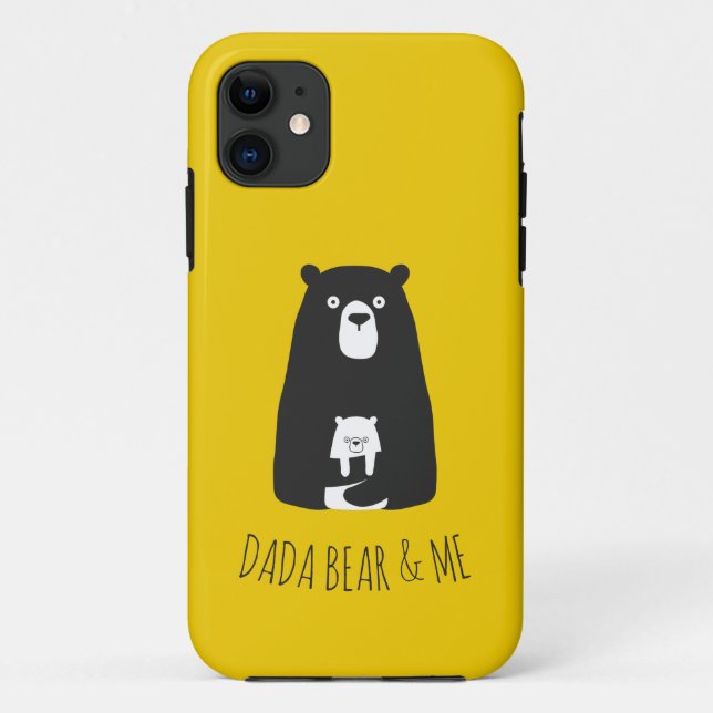 DADA BEAR & ME | Dad Kids Daughter Son Dada Bear Case-Mate iPhone Case (Back)