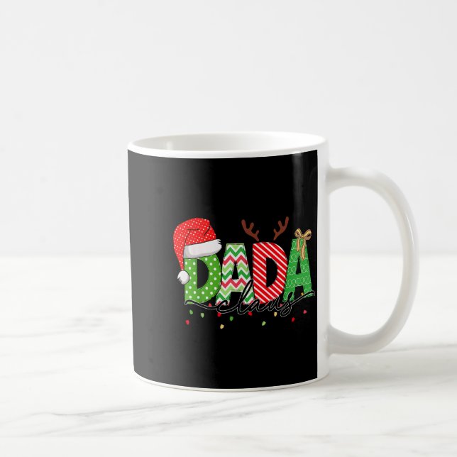 Dada Claus Christmas Lights Pajama Family Matching Coffee Mug (Right)