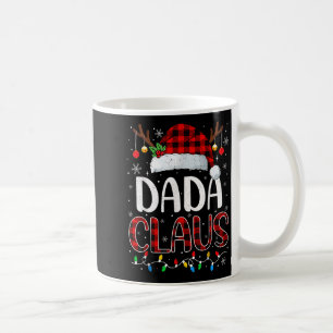 Dada Claus Christmas Lights Pajama Family Matching Coffee Mug