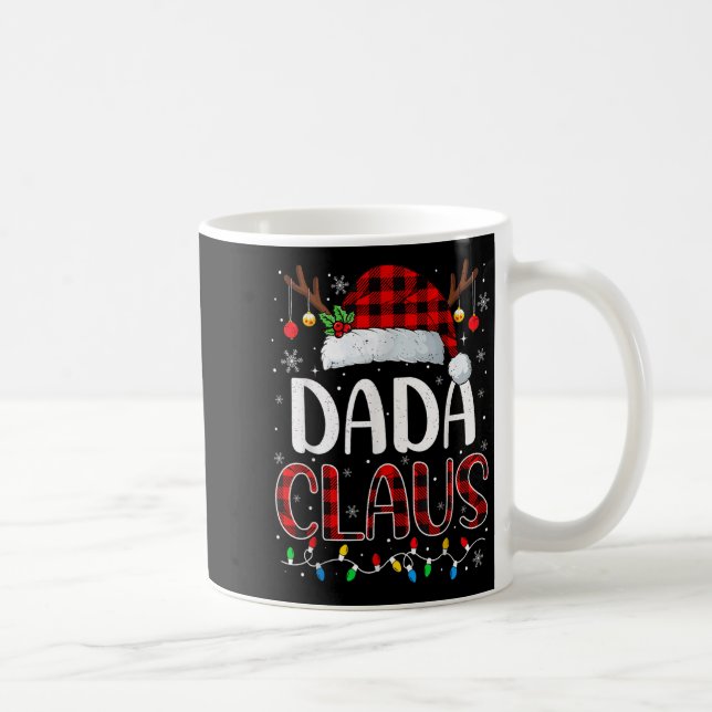 Dada Claus Christmas Lights Pajama Family Matching Coffee Mug (Right)