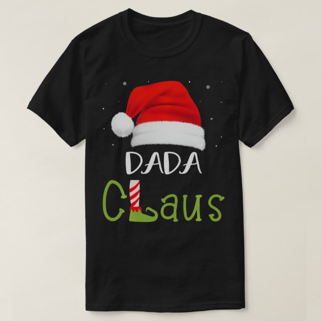 Dada Claus Family Group Matching Pajama Funny Chri T-Shirt (Design Front)