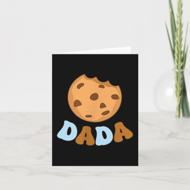 Dada Cookies Milk Sweet One 1st Birthday Family Ma Card (Front)