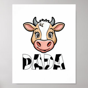 Dada Cow Print Cow Pattern Father's Day 