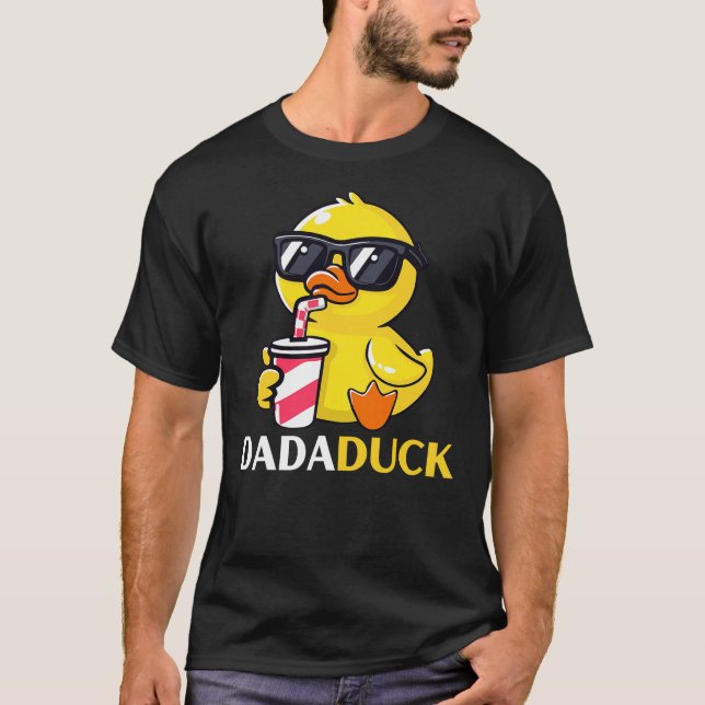 Dada Duck Rubber Duck Birthday Party Family Matchi T-Shirt (Front)