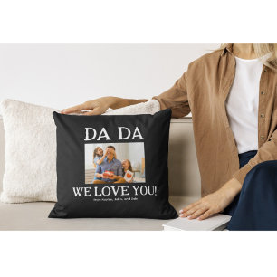 Dada Fathers Day Birthday Personalized Custom Cushion