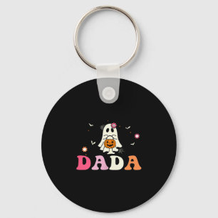 Dada Ghost Boo One Soky Dad First Halloween Birthd Key Ring