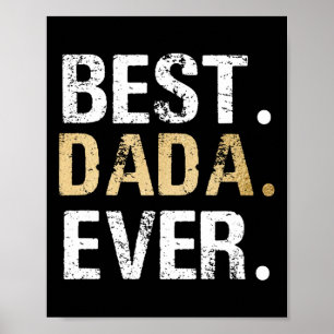 Dada Gift From Granddaughter Grandson Best Dada Poster