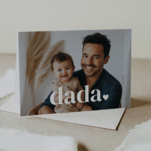 Dada Heart - First Father's Day Photo Card
