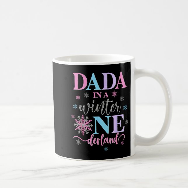 Dada In A Winter Onederland Birthday Girl Sweet Sn Coffee Mug (Right)
