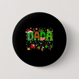 Dada Matching Funny Christmas Family Couple Xmas S 6 Cm Round Badge