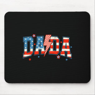 Dada Mini 4th Of July American Family Matching Tee Mouse Mat