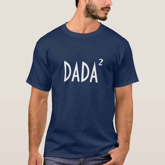 DADA Number of Kids Cute Funny Fathers Day T-Shirt (Front)