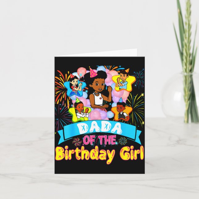 Dada Of Birthday Girl Gracie Birthday Dolls Girl P Card (Front)