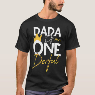 Dada of Mr One Derful Wonderful 1st Birthday Party T-Shirt