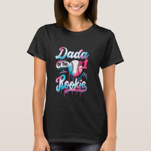 Dada of Rookie 1st Birthday Baseball Drip Family M T-Shirt