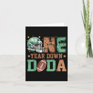 Dada Of The 1 Year Old Football 1st Year Down Birt Card