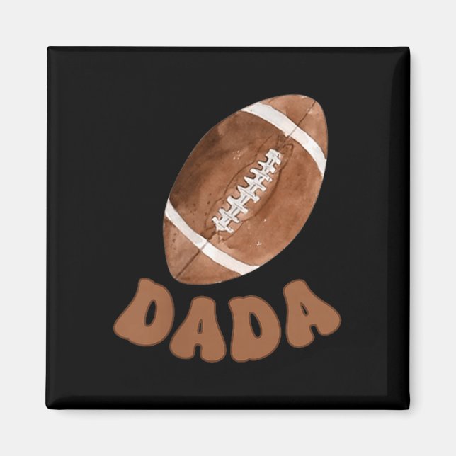 Dada Of The 1 Year Old Football First Birthday Boy Magnet (Front)