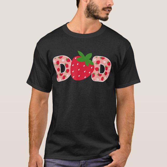 Dada of The Berry First Birthday of Girl  T-Shirt (Front)
