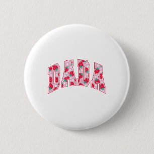 Dada Of The Berry First Birthday Strawberry Family 6 Cm Round Badge