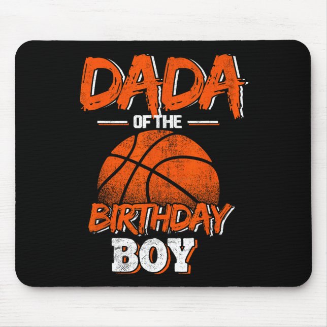 Dada Of The Birthday Boy Bysketbyll Lover Daddy Fa Mouse Mat (Front)