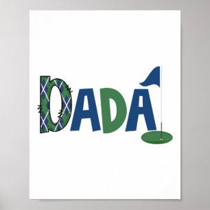 Dada Of The Birthday Boy Hole In One Golf Sport Ma Poster