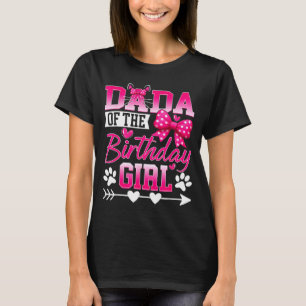 Dada Of The Birthday Girl Cat Kitty Family Matchin T-Shirt