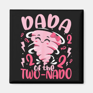 Dada of the two-nado tornado themed 2nd birthday magnet