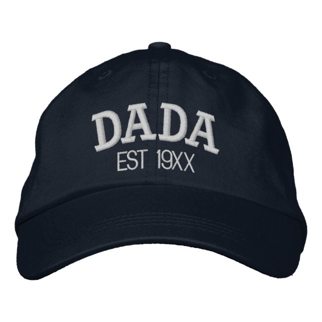 Dada Personalised Father's Day Gift Custom Text Embroidered Hat (Front)