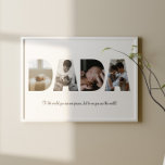 Dada Photo Collage Poster<br><div class="desc">This is a photo collage that spells out the word DADA along with a custom message. This is the perfect gift for dad for father’s day,  his birthday or Christmas.</div>