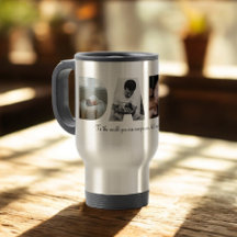 Dada Photo Collage Travel Mug for Father's day