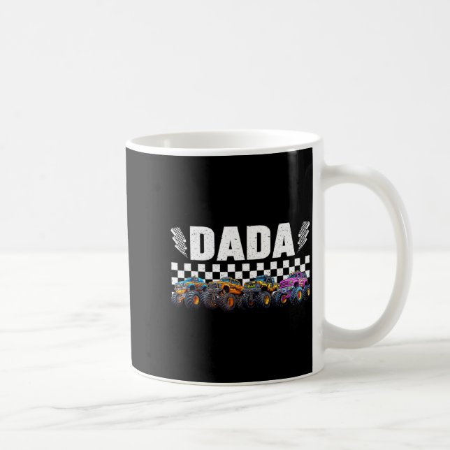 Dada Retro Monster Truck Family Crew Birthday Matc Coffee Mug (Right)