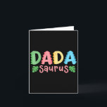 Dada Saurus Kids Dinosaur Birthday Party Family Ma Card<br><div class="desc">Dada Saurus Kids Dinosaur Birthday Party Family Matching</div>