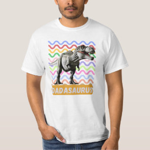 Dada Saurus T-Rex Dad Dinosaur Funny Fathers Gift T-Shirt