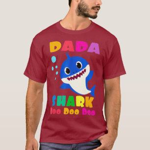 Dada Shark  Funny Fathers Day Gift For Mens Dad T-Shirt