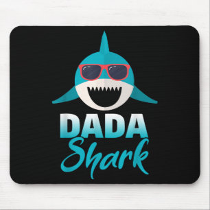Dada Shark Wearing Cool Sungles Daddy  Mouse Mat