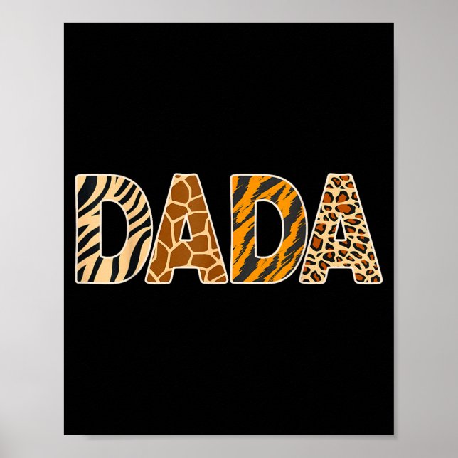 Dada Wild Animal Print Zebra Giraffe Tiger Leopard (Front)