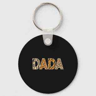 Dada Wild Animal Print Zebra Giraffe Tiger Leopard Key Ring