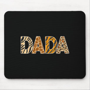 Dada Wild Animal Print Zebra Giraffe Tiger Leopard Mouse Mat