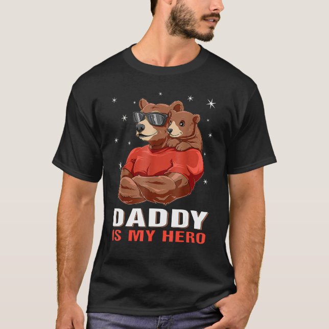 Dadabear Bear Dad and Baby Father's Day Daddy Is M T-Shirt (Front)