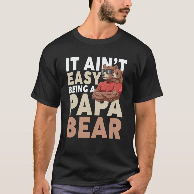 Dadabear Daddy Bear  Idea Sunglasses Dad T-Shirt (Front)