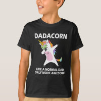 Dadacorn Dabbing Unicorn Funny Dad Father's Day Da