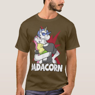 Dadacorn Dad Daddy Unicorn T-Shirt