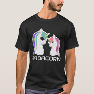 DADACORN  Family  Cool Unicorn Dad Daughter T-Shirt