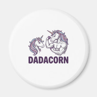 Dadacorn Funny Unicorn Dad Vector Shirt Design_1 Magnet