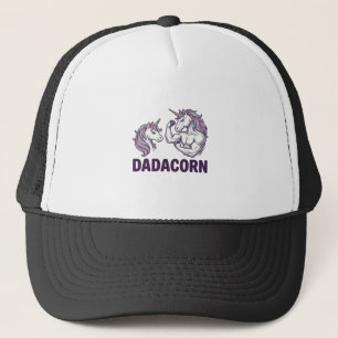 Dadacorn Funny Unicorn Dad Vector Shirt Design_1 Trucker Hat