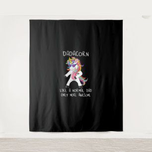 Dadacorn Like A Dad Only More Awesome Flossing Uni Tapestry