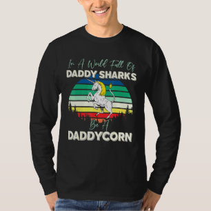 Dadacorn Magical Rainbow Unicorn Horse Family Shar T-Shirt