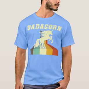 Dadacorn Magical Rainbow Unicorn & Horse Family T-Shirt