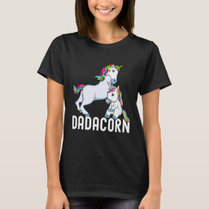 Dadacorn Unicorn Dad And Baby Father's Day  Daddy  T-Shirt