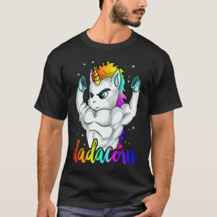 Dadacorn Unicorn Daddy Muscle Unique Family Christ T-Shirt